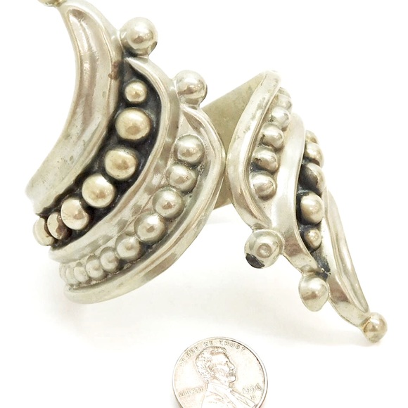 Alpaca cuff hinged beautiful vintage - Picture 2 of 9